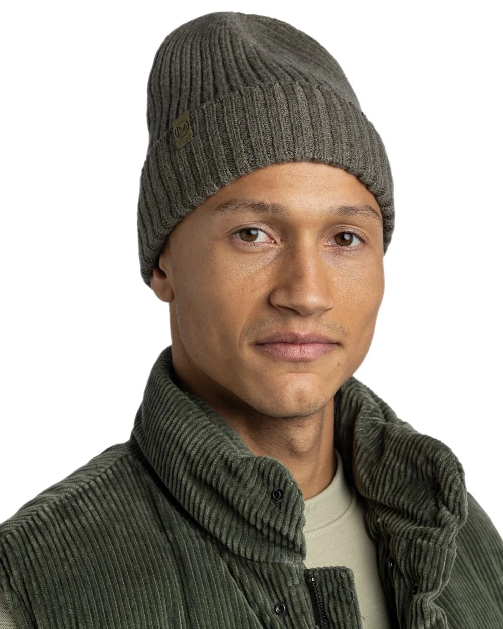 Buff Knitted Norval Beanie - Image 26