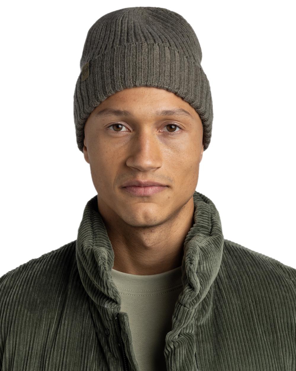Buff Knitted Norval Beanie - Image 4