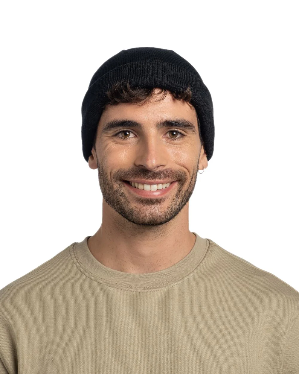 Buff Lilon Fisherman Knitted Beanie - Image 3
