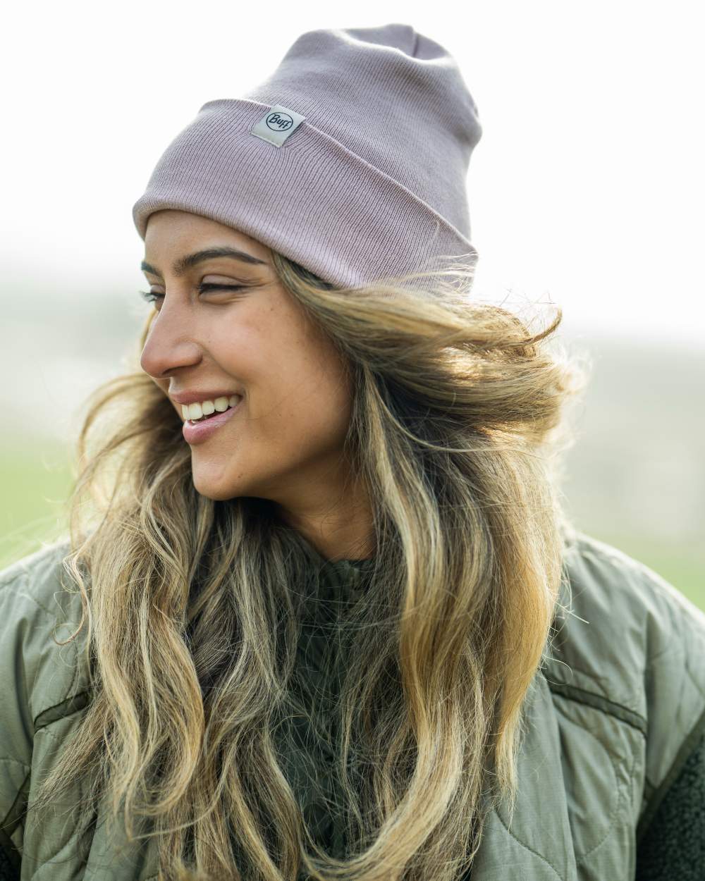Buff Lilon Knitted Beanie - Image 3