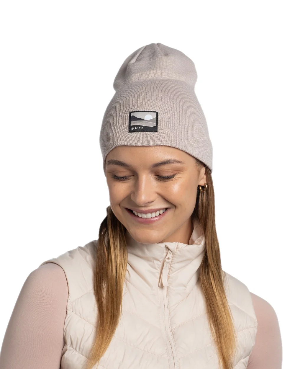 Buff Lilon Knitted Long Beanie - Image 10