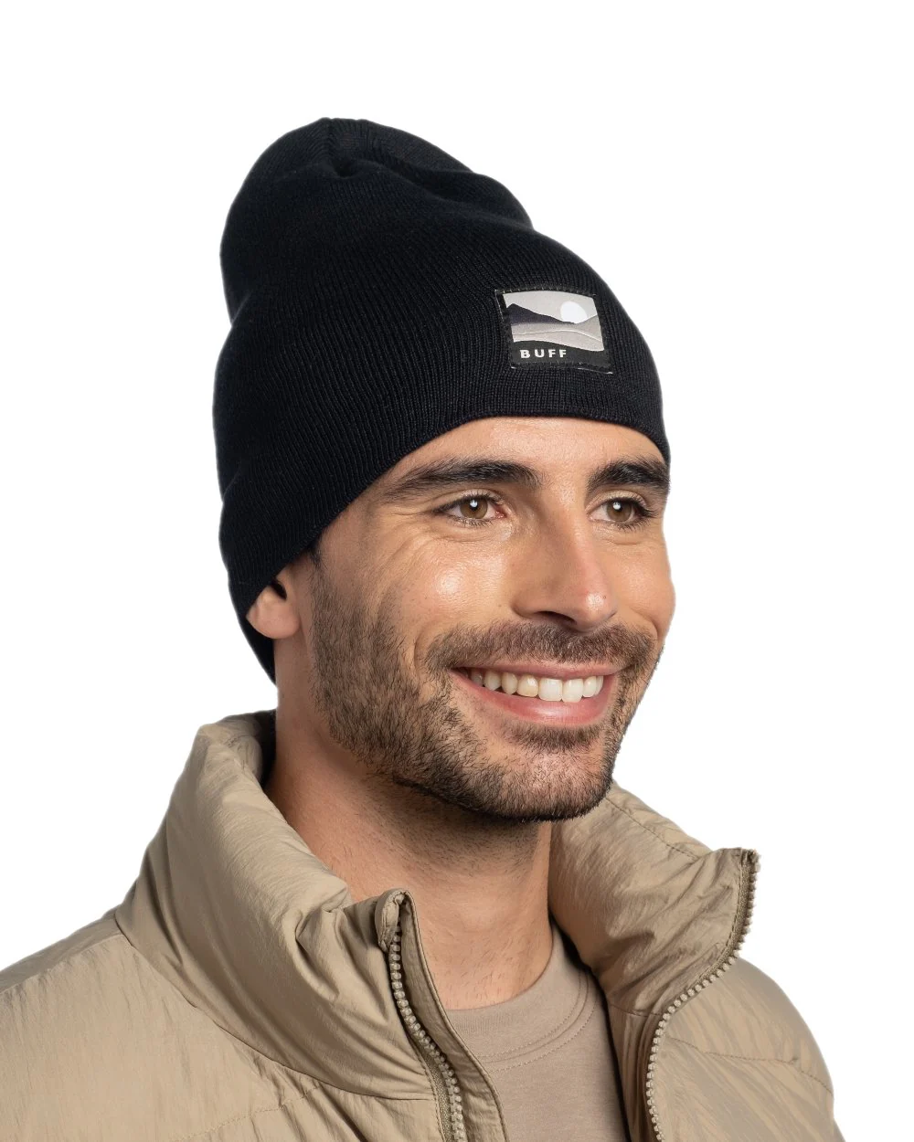 Buff Lilon Knitted Long Beanie - Image 4