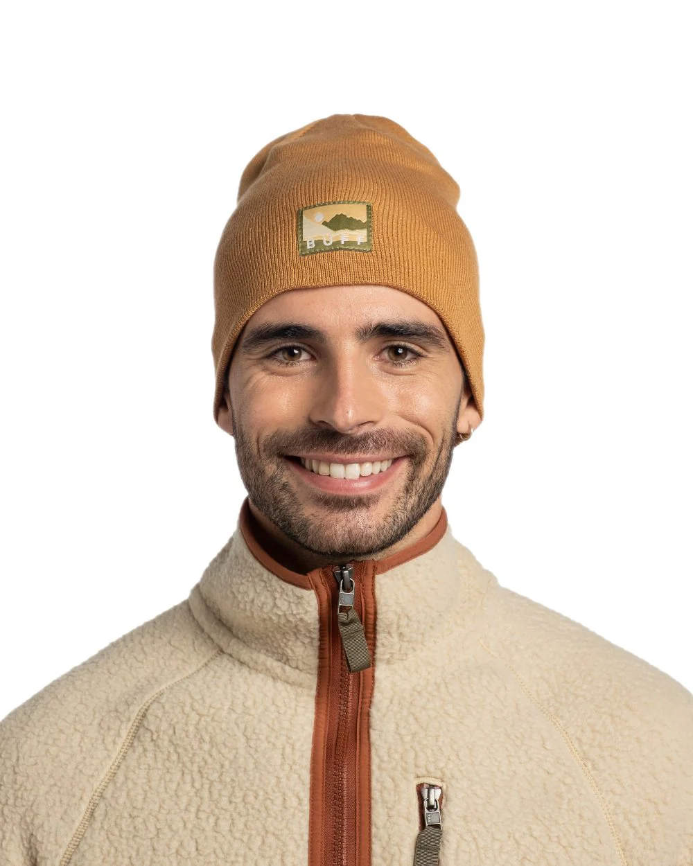 Buff Lilon Knitted Long Beanie - Image 5