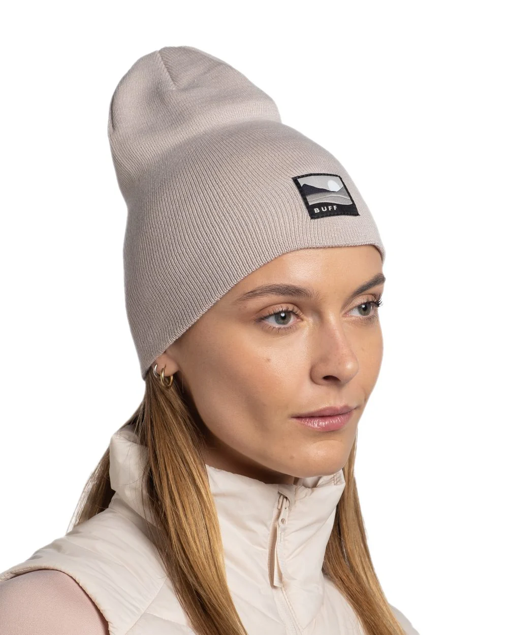 Buff Lilon Knitted Long Beanie - Image 9