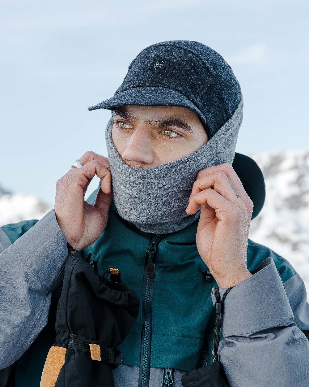 Buff Merino Fleece Neck Warmer - Image 11