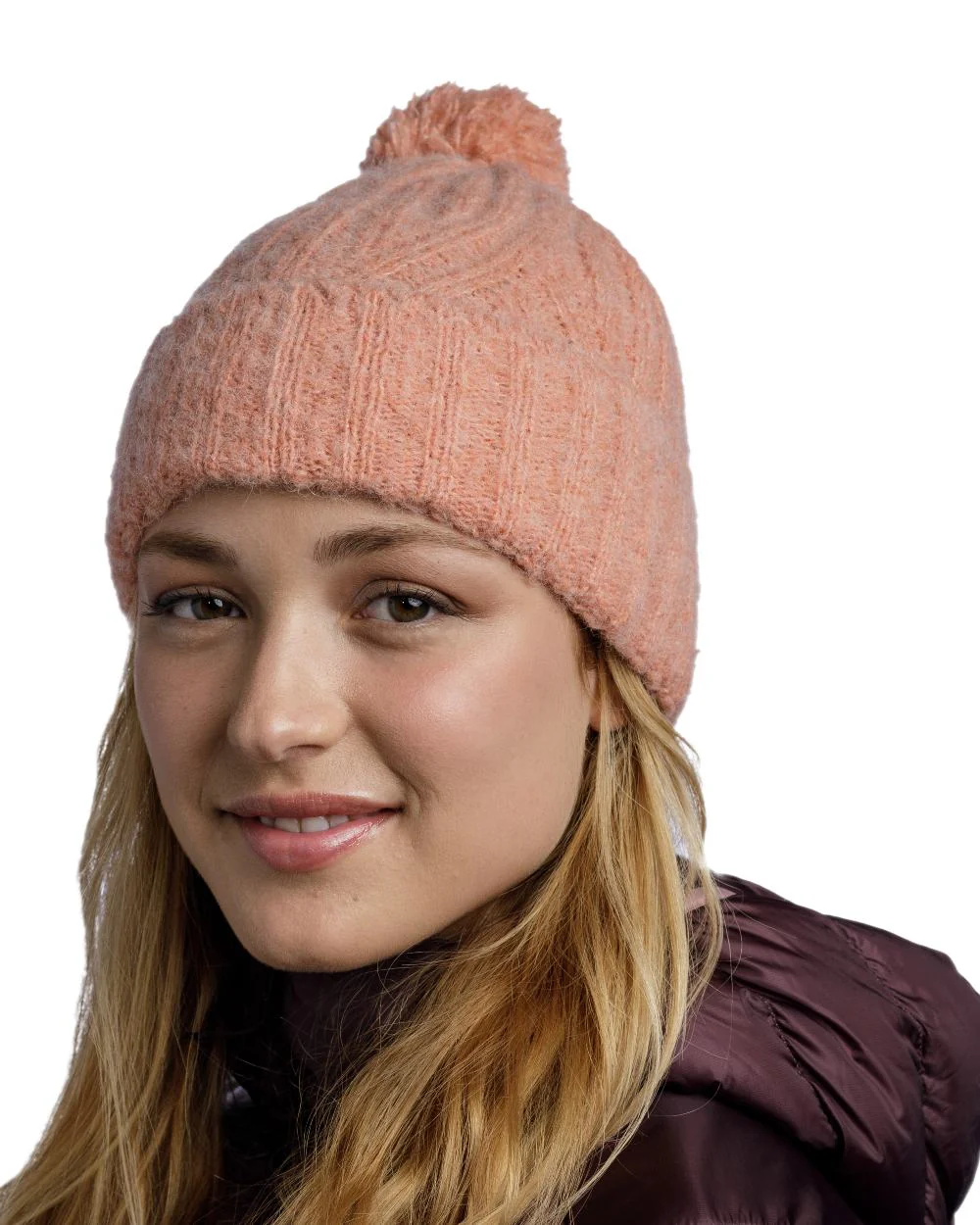 Buff Nerla Knitted Beanie - Image 2