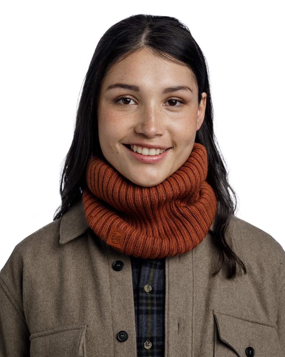 Buff Norval Merino Wool Knitted Neck Warmer - Image 5