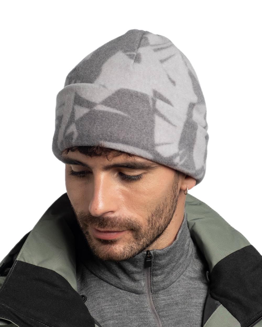 Buff Polar Prints Beanie - Image 6