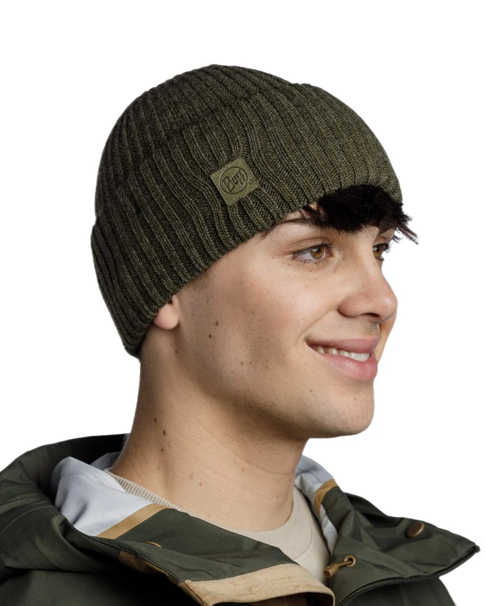 Buff Rutger Knitted Beanie - Image 15