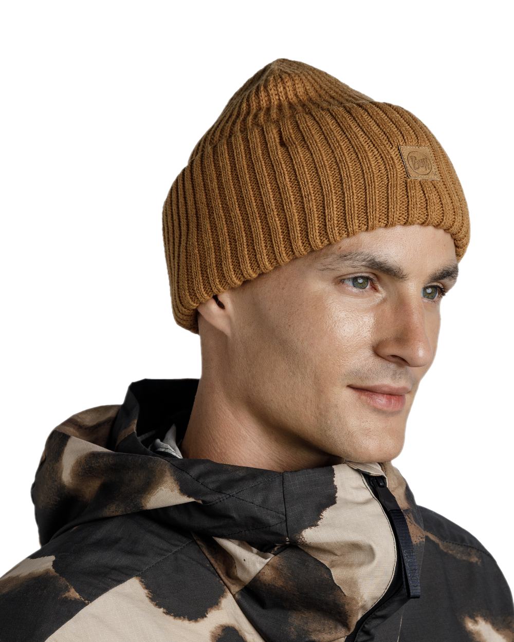 Buff Rutger Knitted Beanie - Image 4