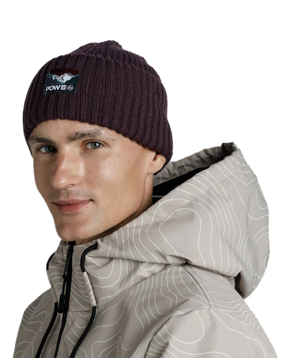 Buff Rutger POW Shadow Knitted Beanie - Image 2
