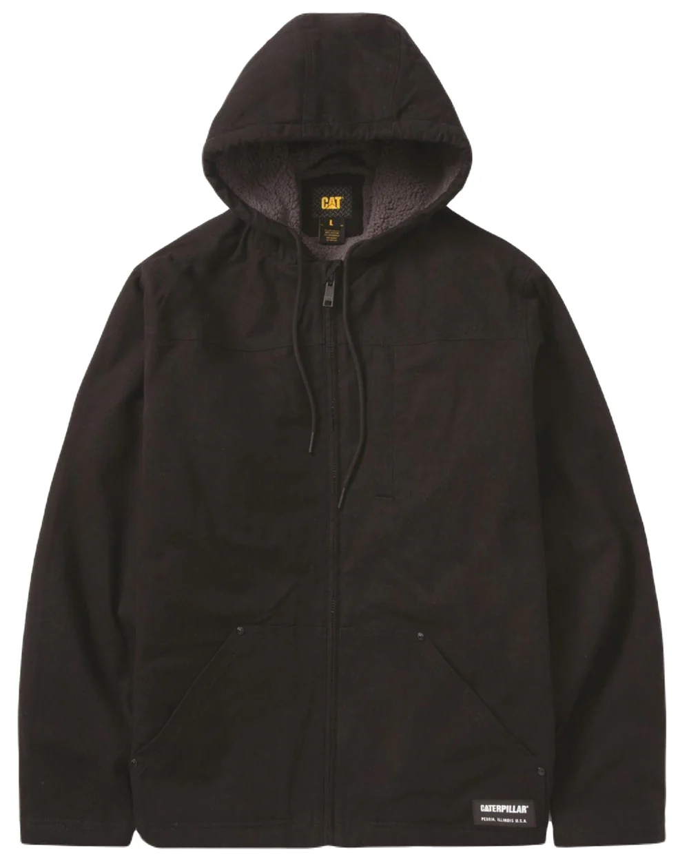 Caterpillar Mens Hooded Sherpa Lined Jacket - Image 3