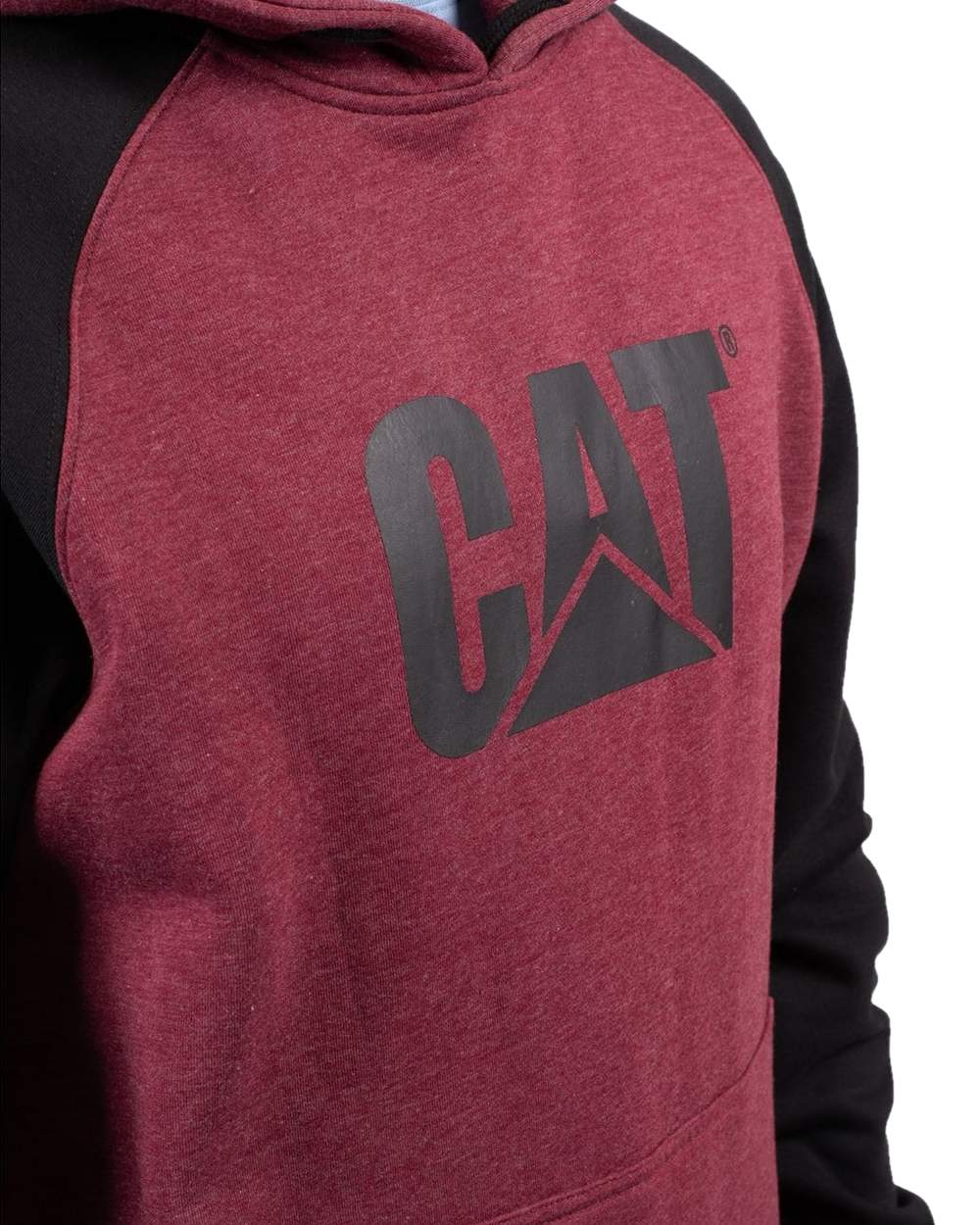 Caterpillar Mens Raglan Hooded Sweatshirt - Image 11
