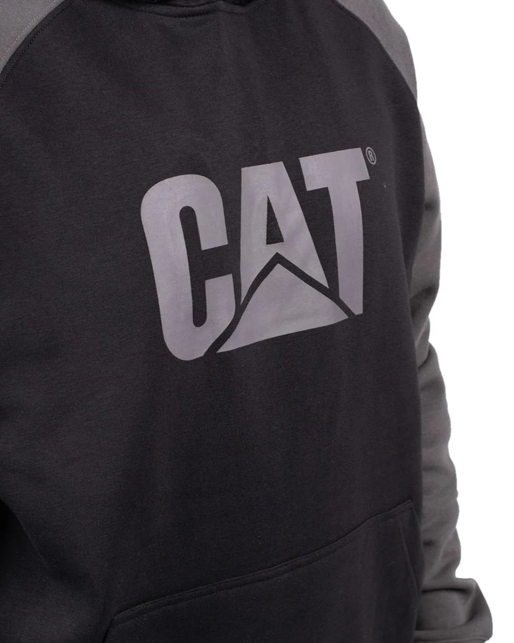 Caterpillar Mens Raglan Hooded Sweatshirt - Image 5