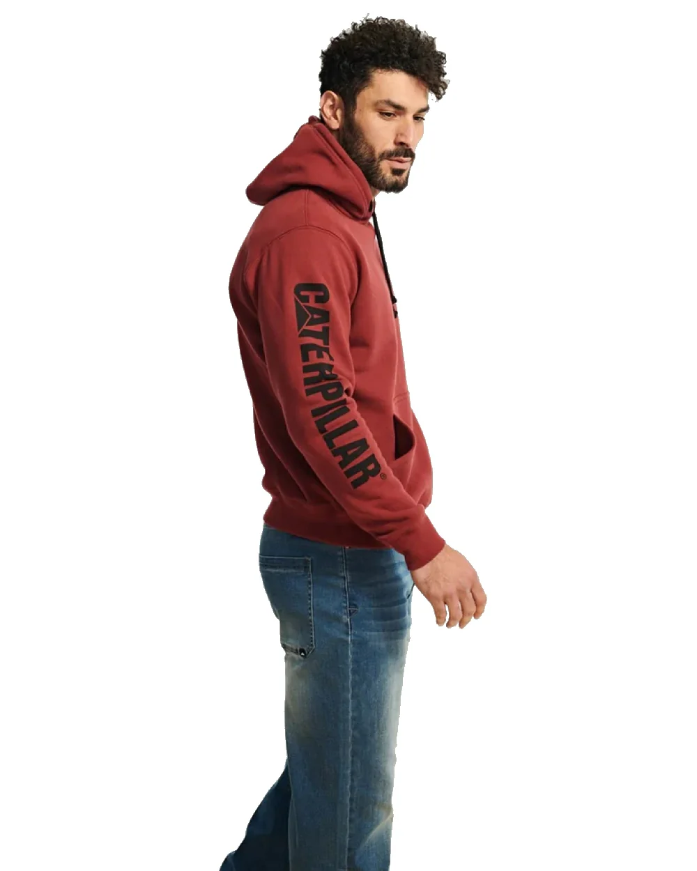 Caterpillar Trademark Banner Hooded Sweatshirt - Image 2