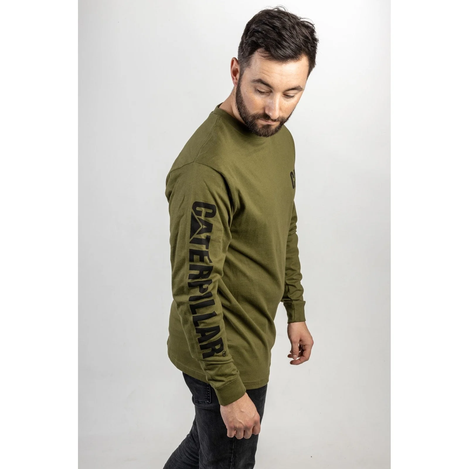 Caterpillar Trademark Banner Long Sleeve T Shirt - Image 13