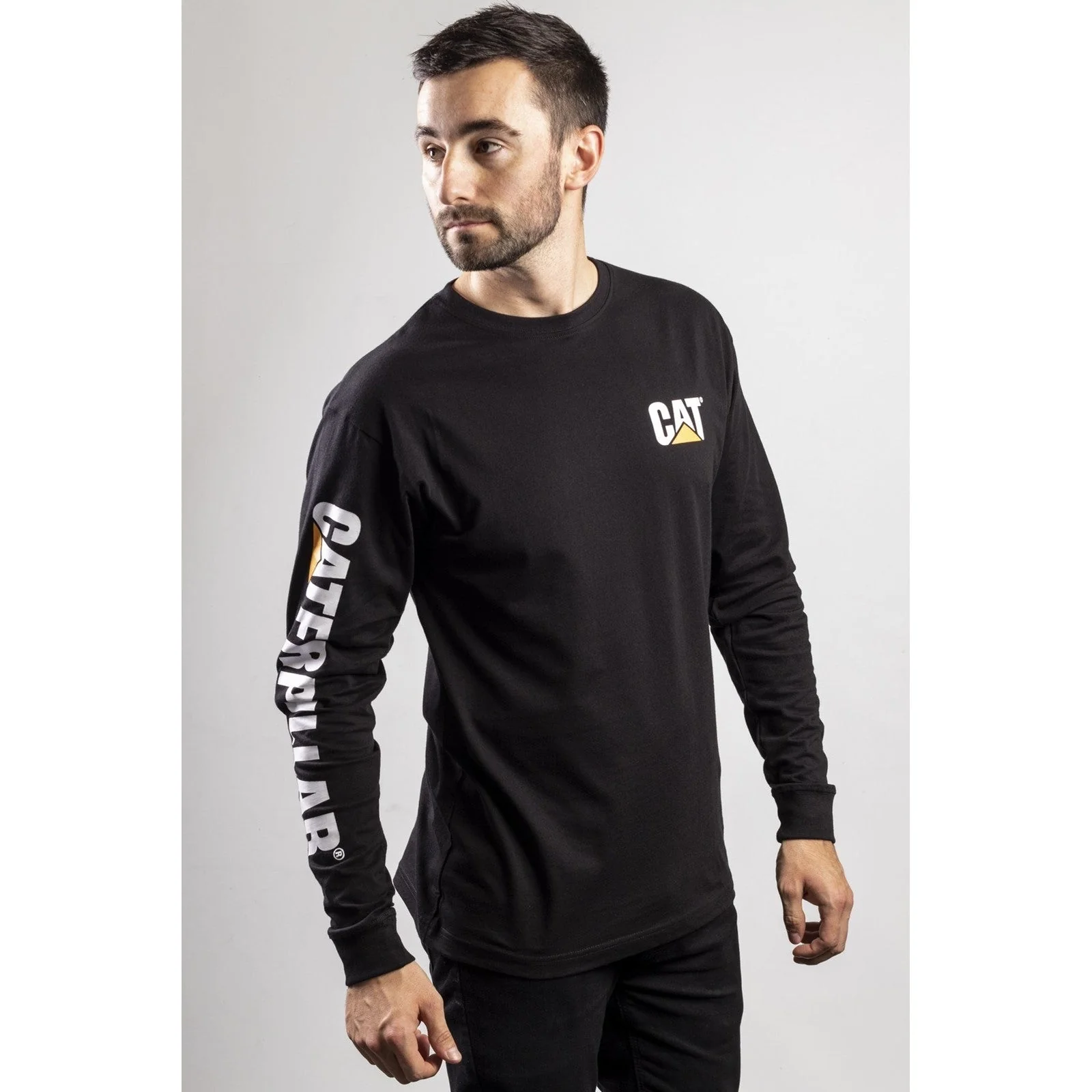 Caterpillar Trademark Banner Long Sleeve T Shirt - Image 4