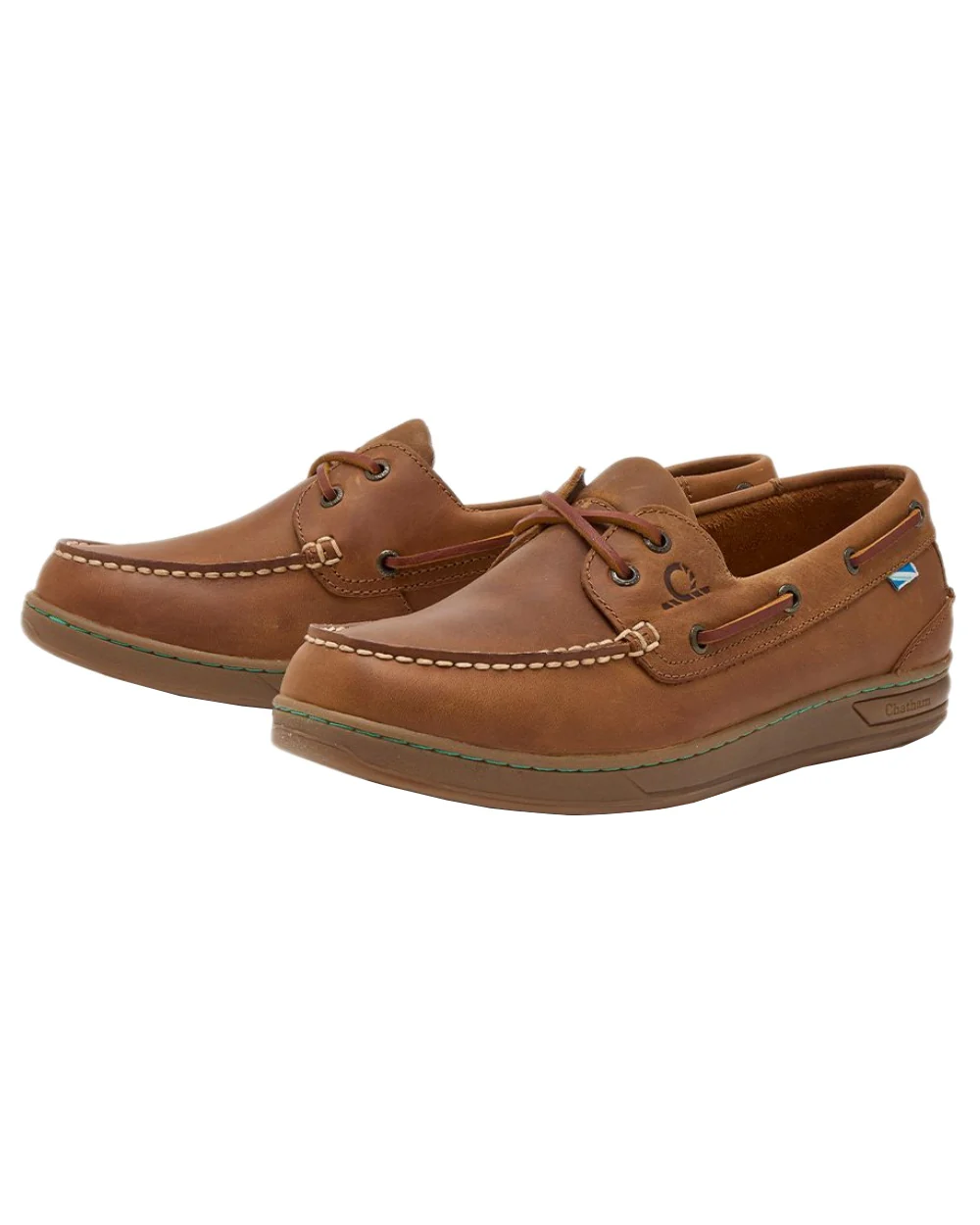 Chatham Mens Deck Buton G2 Premium Leather Boat Shoes - Image 3