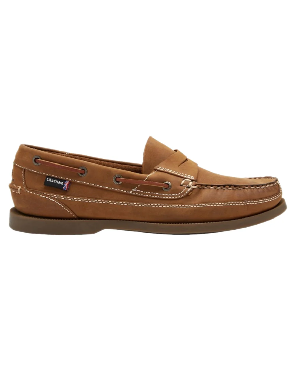 Chatham Mens Gaff II G2 Slip On Leather Boat Shoes - Image 5