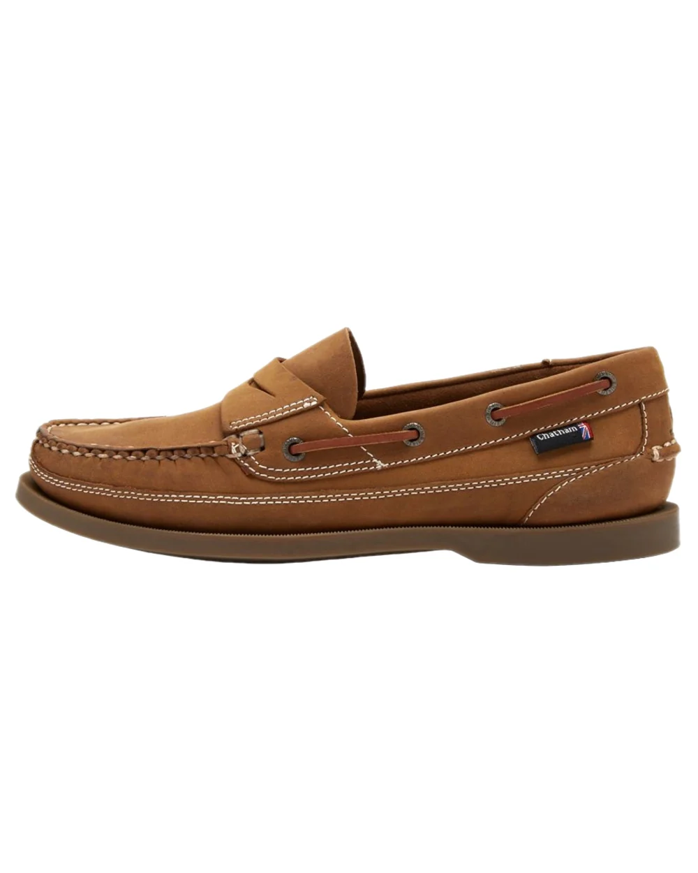 Chatham Mens Gaff II G2 Slip On Leather Boat Shoes - Image 7