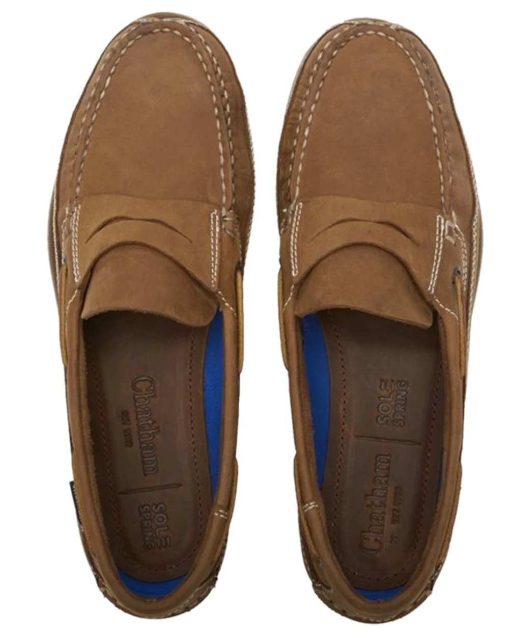 Chatham Mens Gaff II G2 Slip On Leather Boat Shoes - Image 8