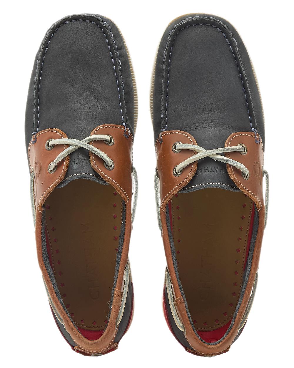Chatham Mens Galley II Leather Boat Shoes - Image 4