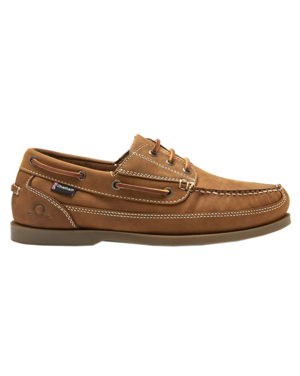 Chatham Mens Rockwell II G2 Leather Wide Fit Boat Shoes - Image 5