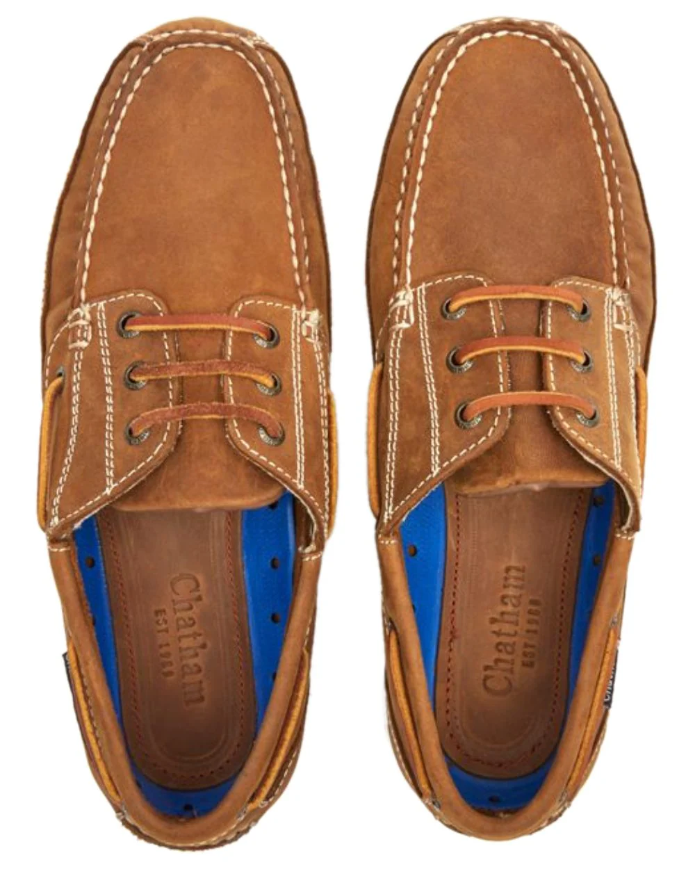 Chatham Mens Rockwell II G2 Leather Wide Fit Boat Shoes - Image 7