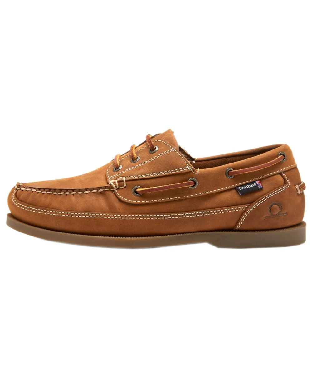Chatham Mens Rockwell II G2 Leather Wide Fit Boat Shoes - Image 9