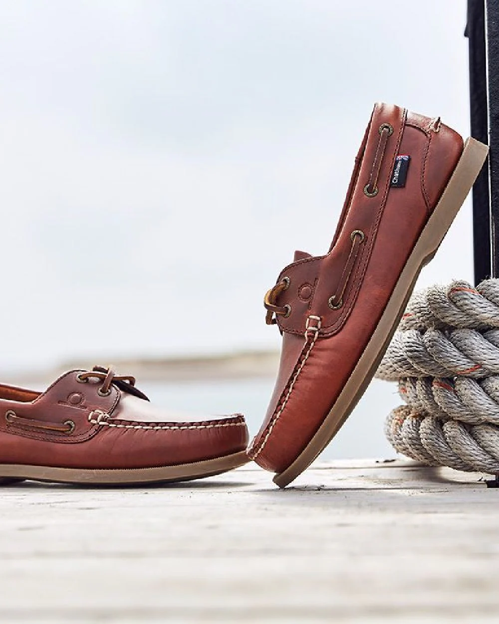 Chatham Mens Deck II G2 Premium Leather Boat Shoes - Image 10