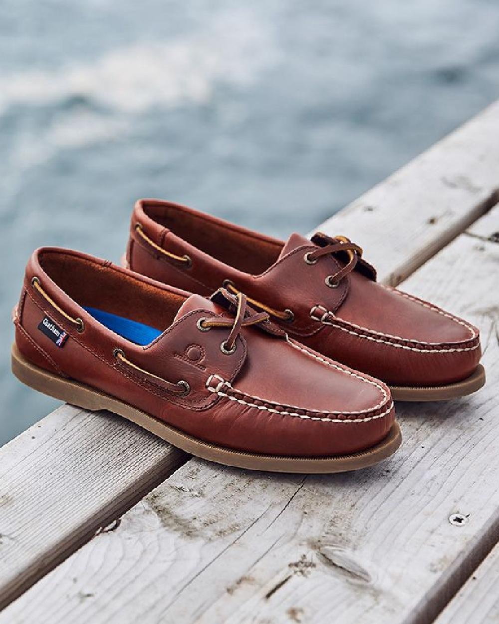 Chatham Mens Deck II G2 Premium Leather Boat Shoes - Image 4