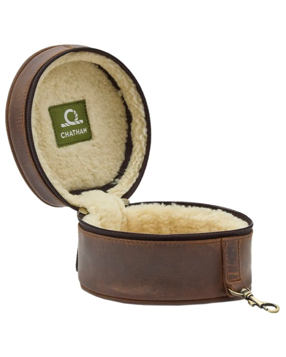 Chatham Premium Antique Oiled Leather Hearing Protection Case - Image 2