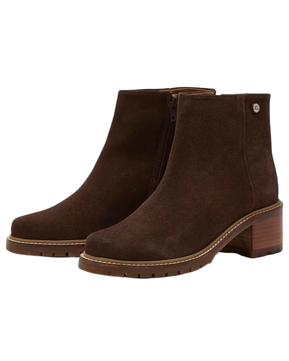 Chatham Womens Hays Casual Heeled Zip Boots - Image 3