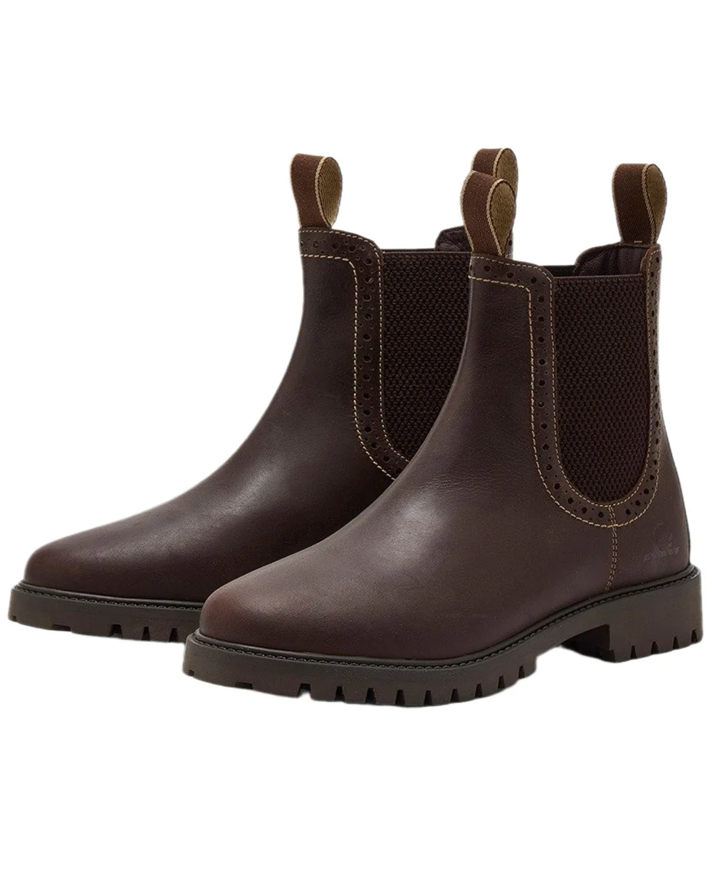 Chatham Womens Moreton Leather Brogue Chelsea Boots - Image 6