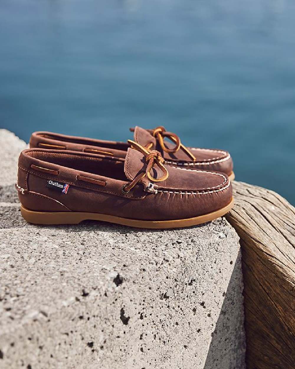 Chatham Womens Olivia G2 Premium Nubuck Slip On Deck Shoes - Image 4