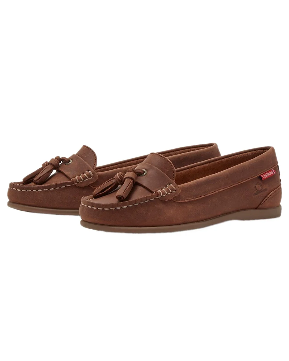 Chatham Womens Pulau Premium Leather Tassel Loafers - Image 3