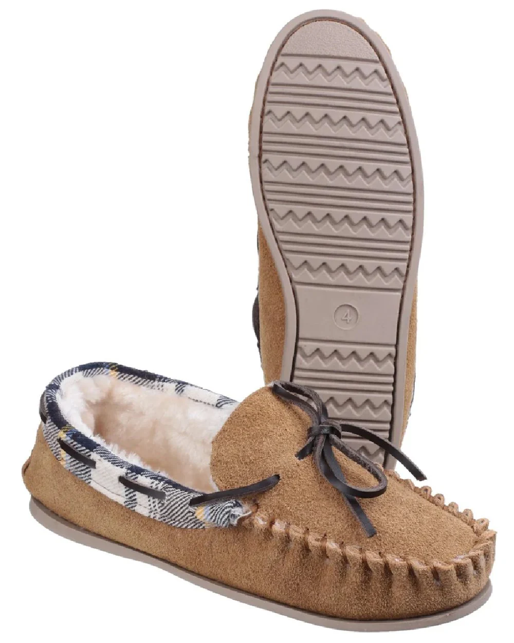 Cotswold Womens Kilkenny Moccasin Slippers - Image 4