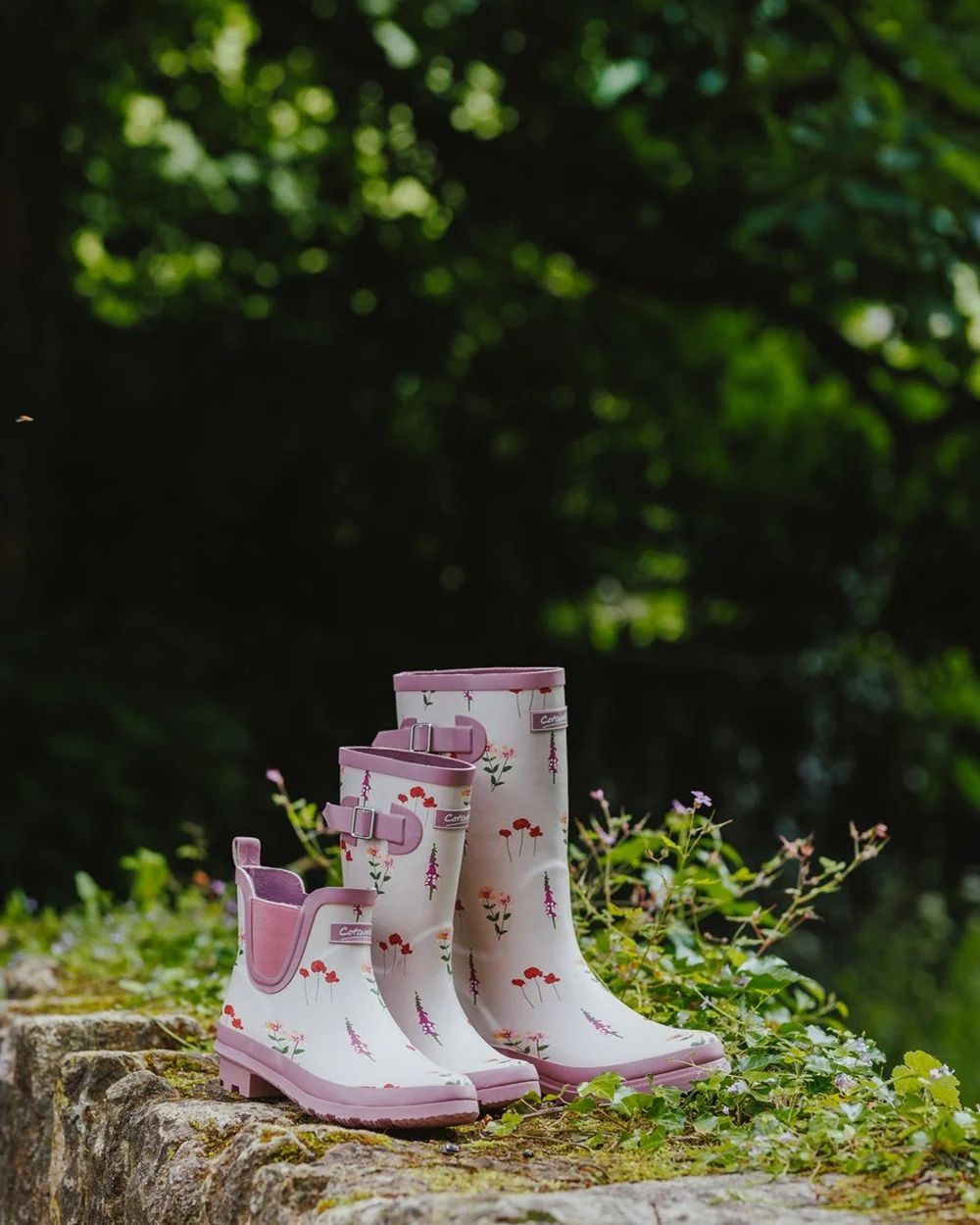 Cotswold Womens Wildflower Ankle Wellingtons - Image 2