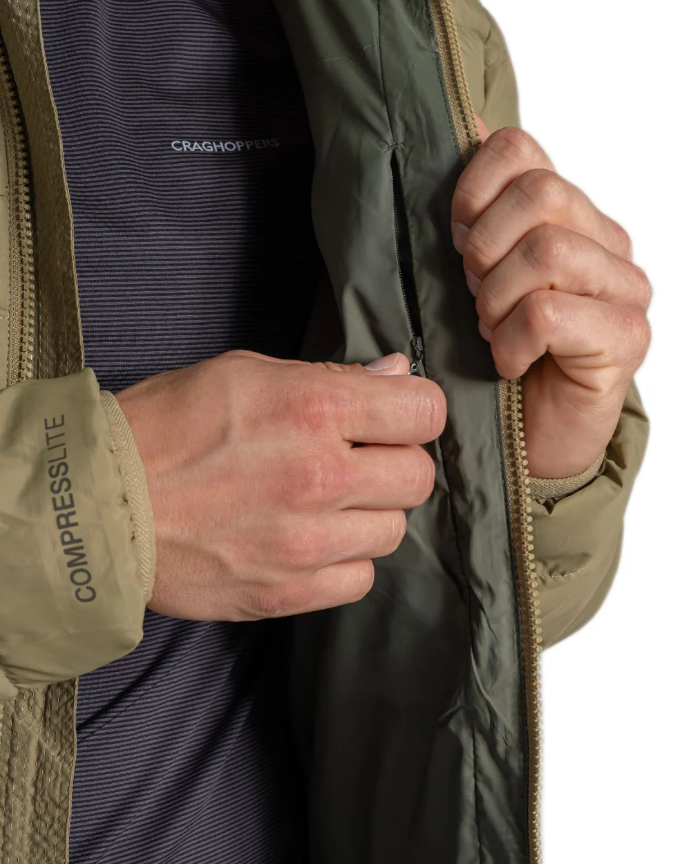 Craghoppers Mens Compresslite IX Hooded Insulating Jacket - Image 41