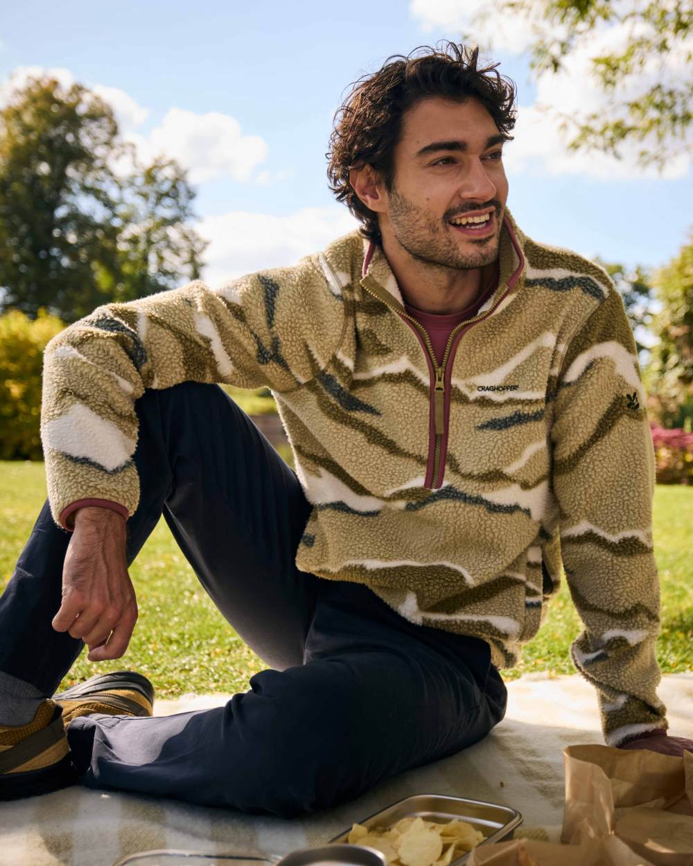 Craghoppers Mens National Trust Rawthey Half Zip Fleece - Image 2