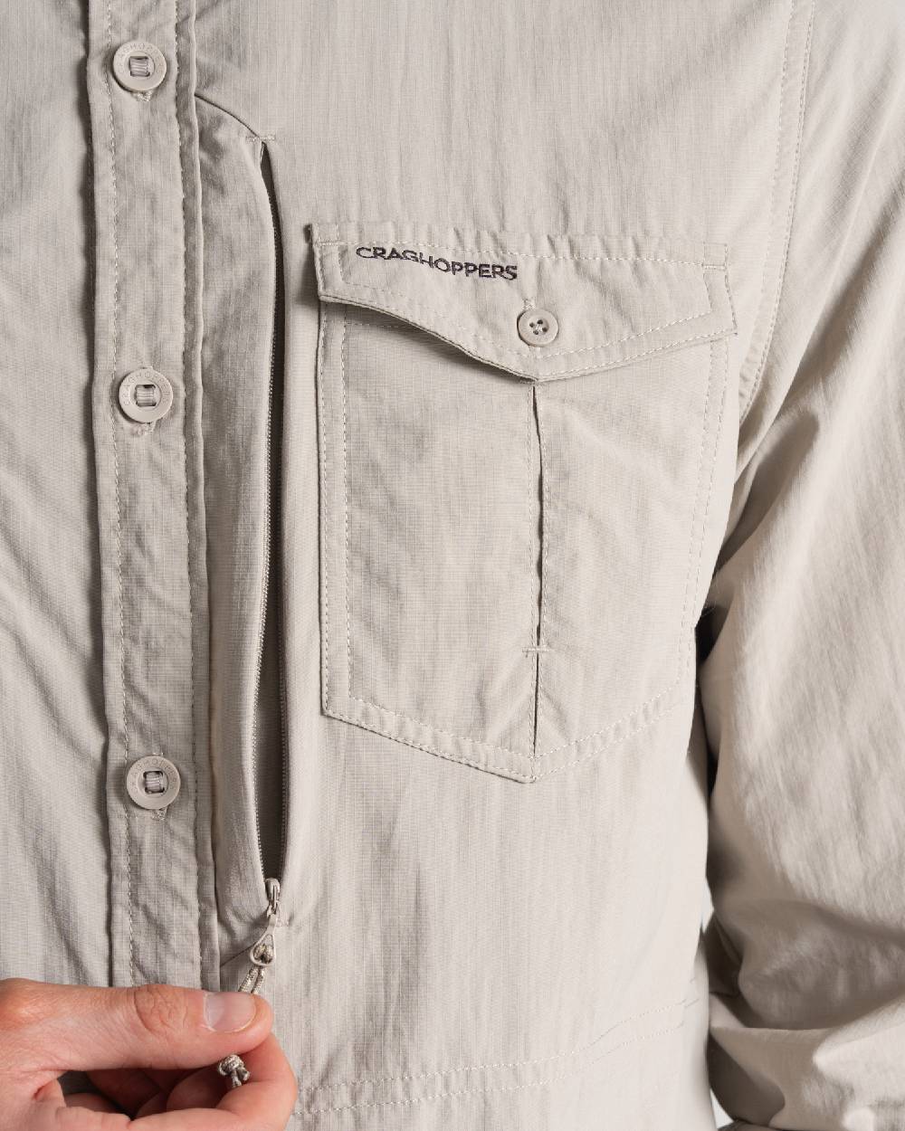 Craghoppers Mens NosiLife Adventure Long Sleeved Shirt III - Image 9
