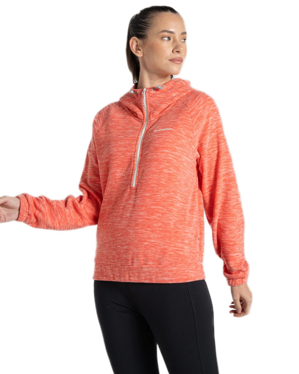 Craghoppers Womens Esk Hooded Half Zip Fleece Jacket - Image 2