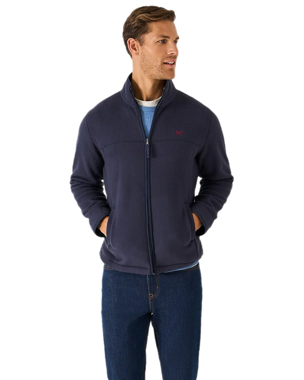 Crew Clothing Mens Aldringham Fleece Jacket - Image 2