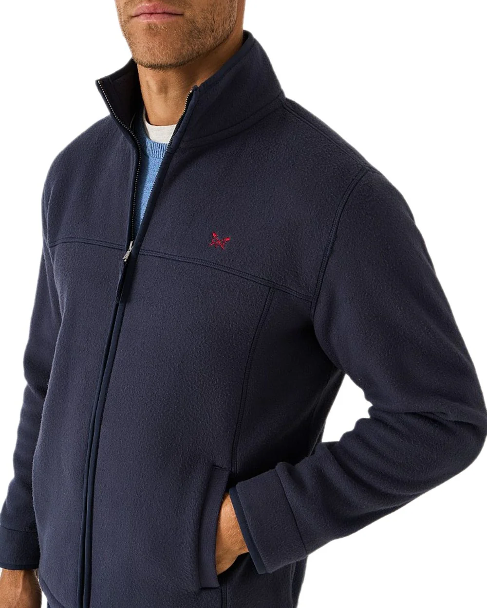 Crew Clothing Mens Aldringham Fleece Jacket - Image 3