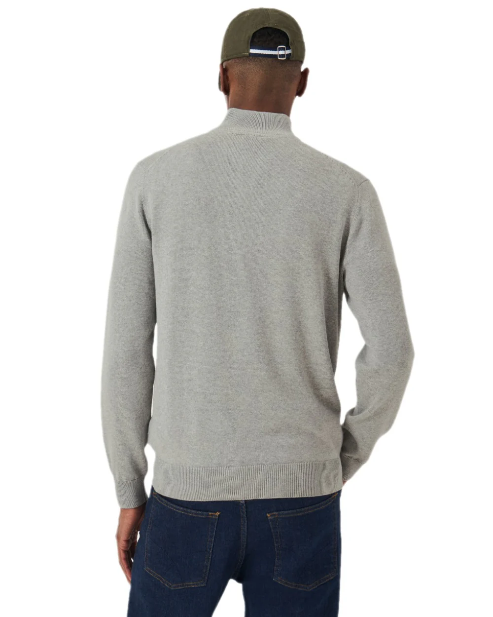 Crew Clothing Mens Classic Half Zip Knit Jumper - Image 15