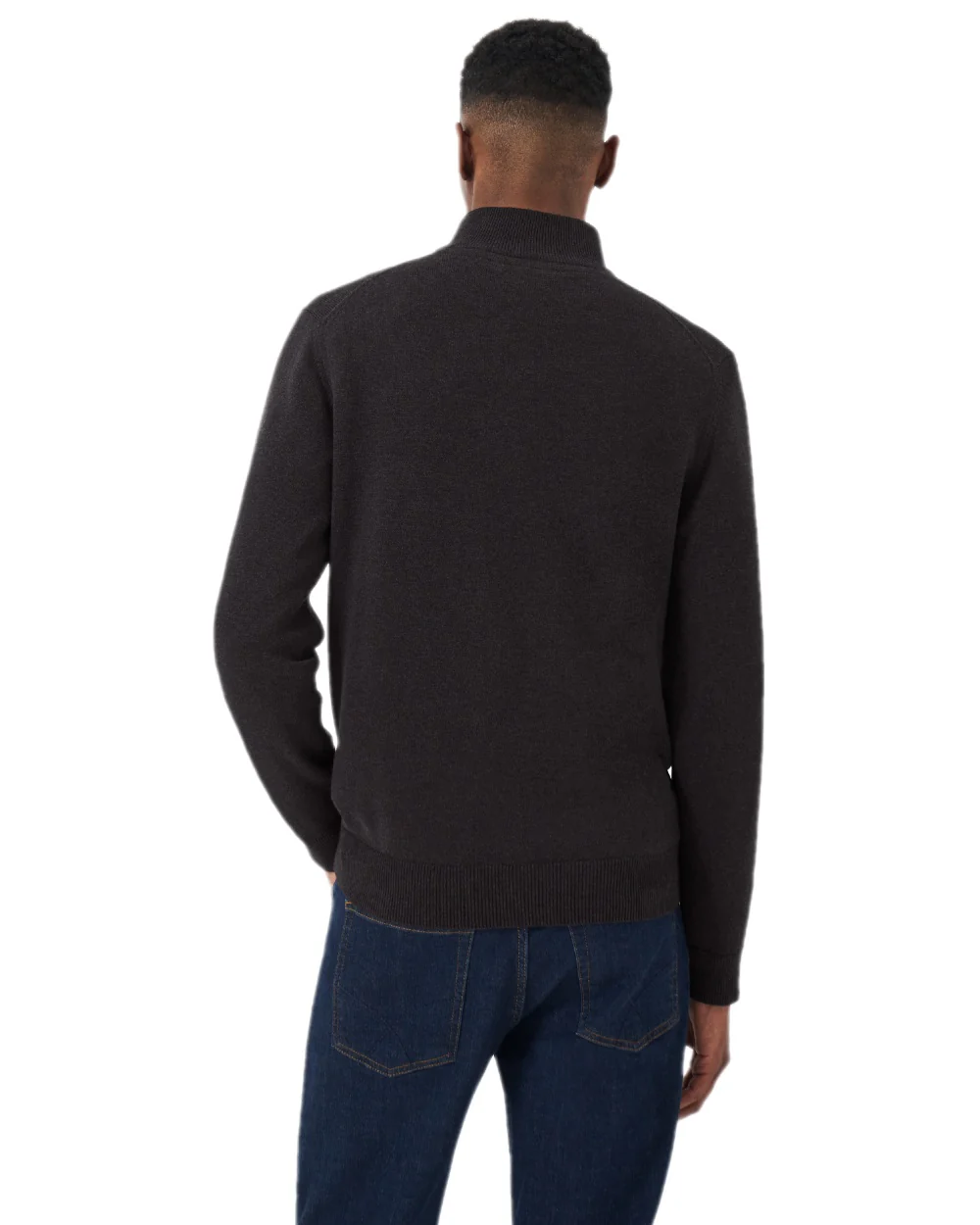 Crew Clothing Mens Classic Half Zip Knit Jumper - Image 8