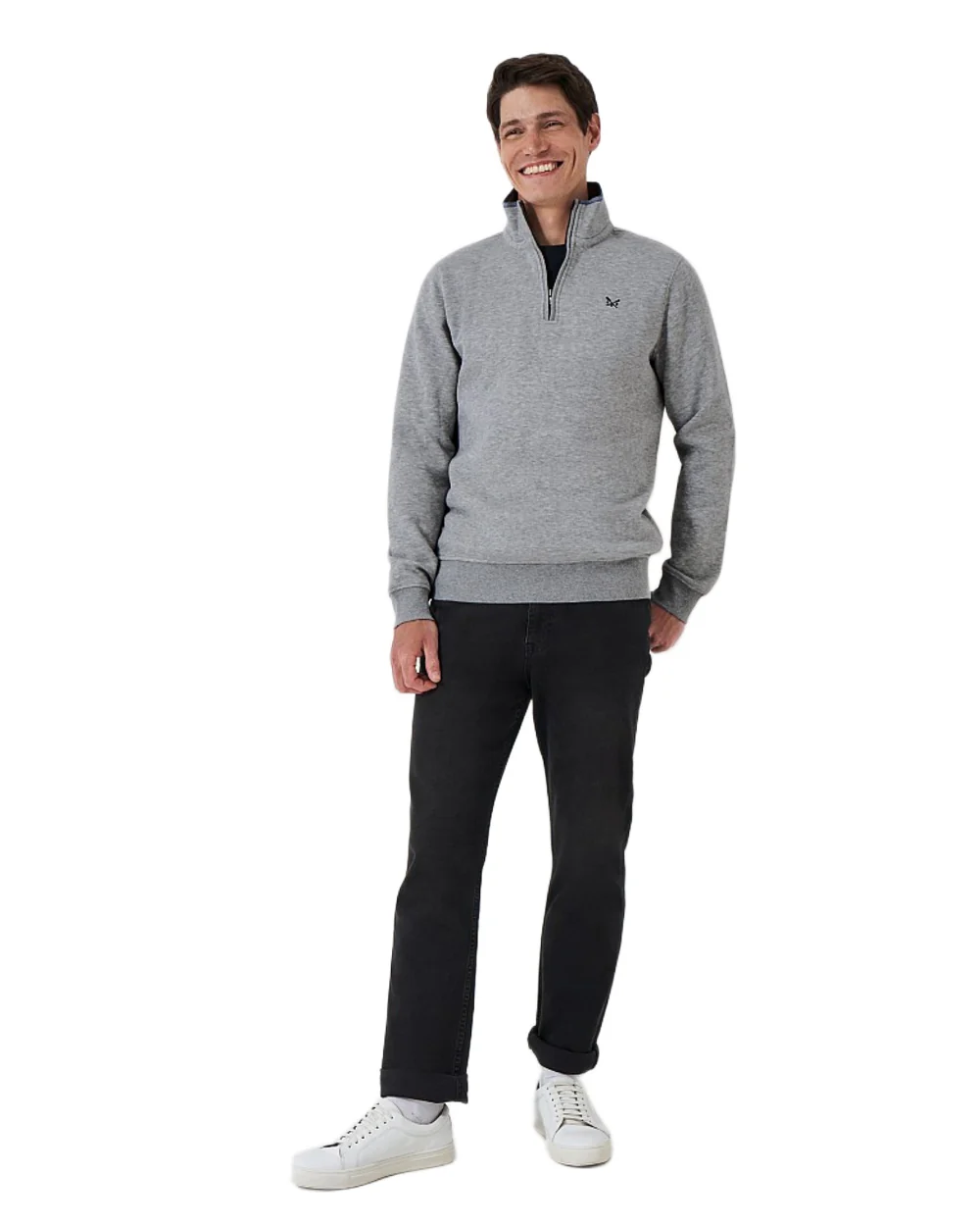Crew Clothing Mens Classic Half Zip Sweatshirt - Image 3