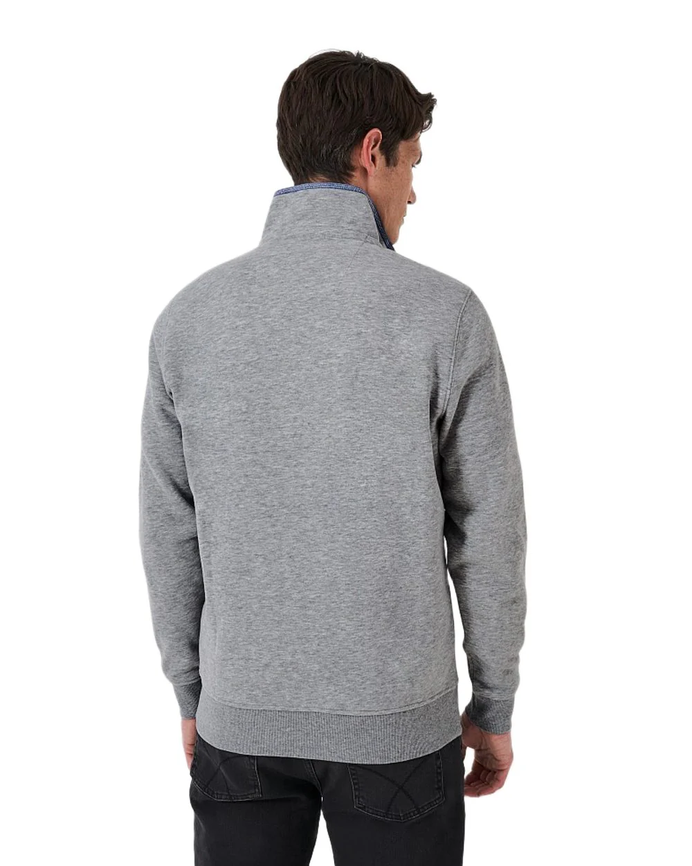 Crew Clothing Mens Classic Half Zip Sweatshirt - Image 4