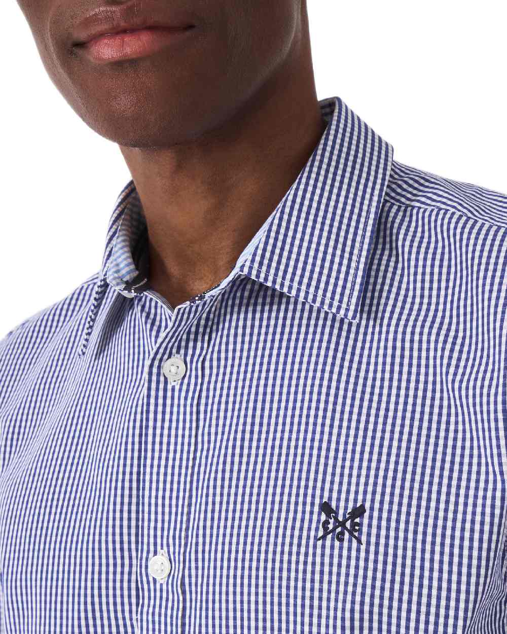 Crew Clothing Mens Classic Micro Gingham Shirt - Image 14