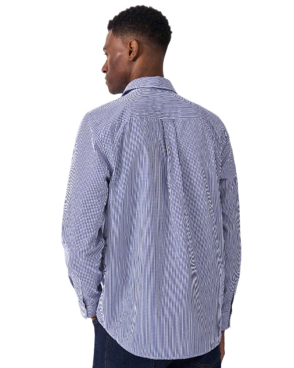 Crew Clothing Mens Classic Micro Gingham Shirt - Image 15